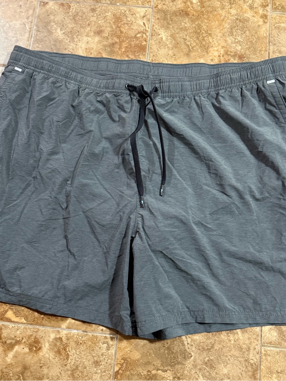 Tommy Bahama Men's Quick-Dry Swim Trunks in Dark Gray